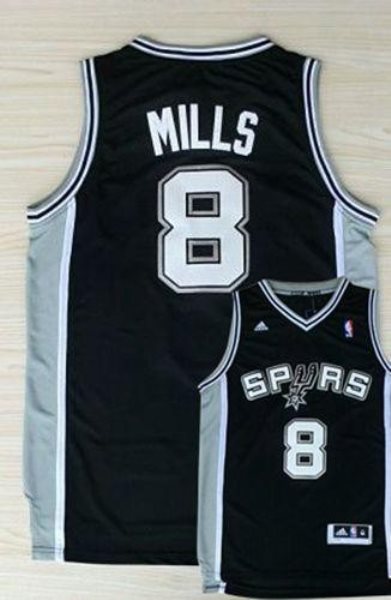 NBA Spurs 8 Patty Mills Black Revolution 30 Men Jersey