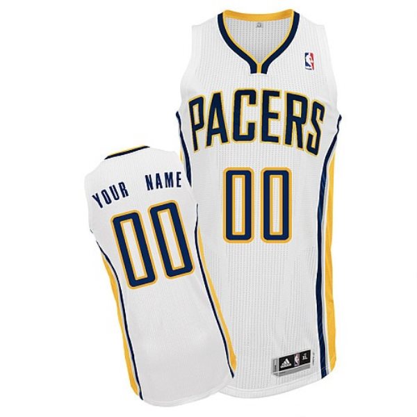 NBA Pacers White Customized Men Jersey