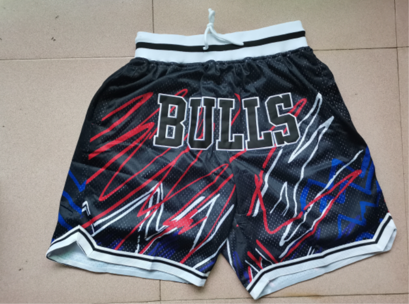 NBA Chicago Bulls Black Chargers Shorts