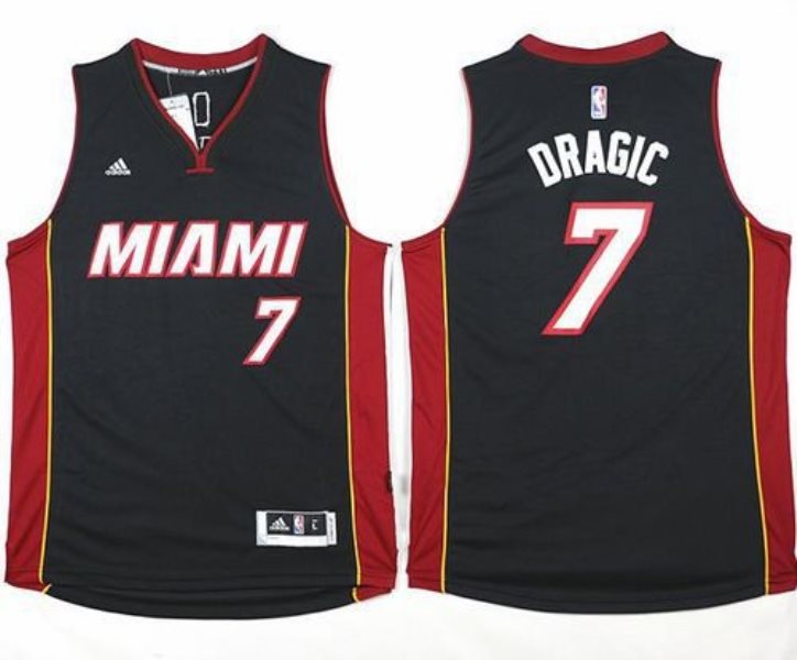 NBA Heat 7 Goran Dragic Black Men Jersey