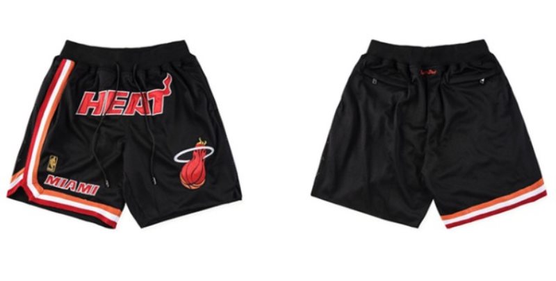 NBA Heat Black Just Don With Pocket Shorts