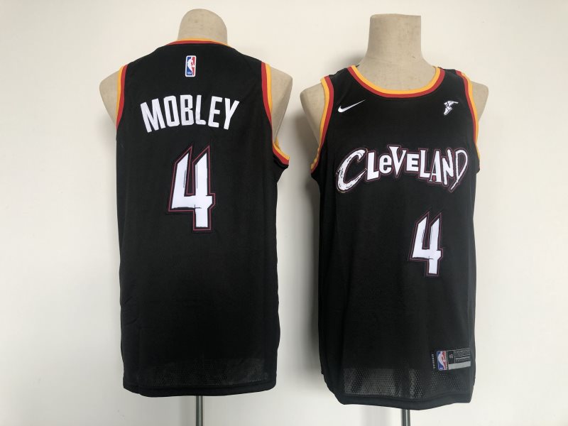 NBA Cavaliers 4 Mobley Black 2021 New Men Jersey