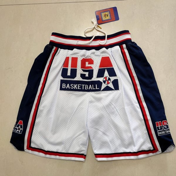 NBA Team USA White Shorts