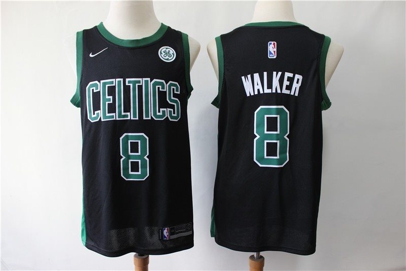 NBA Boston Celtics 8 Kemba Walker Black Nike Men Jersey with logo