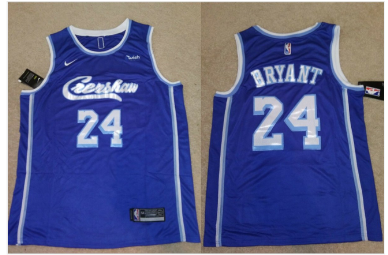 LA Lakers Concept Crenshaw 24 Kobe Bryant Blue Jersey