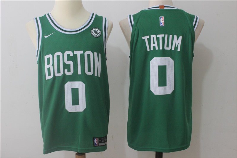 NBA Celtics 0 Jayson Tatum 2017-18 New Season Green Nike Men Jersey