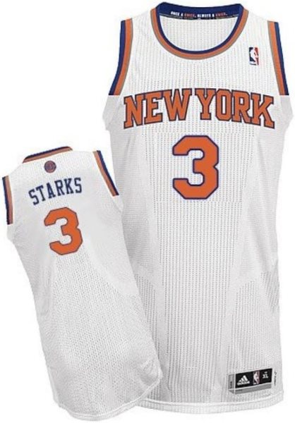 NBA New York Knicks 3 Starks White Men Jersey