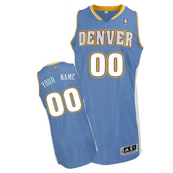 NBA Nuggets Baby Blue Customized Men Jersey