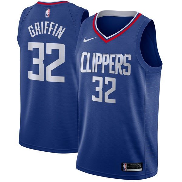 NBA Clippers 32 Blake Griffin Blue Swingman Nike Men Jersey