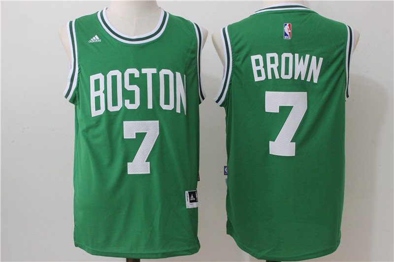 NBA Celtics 7 Jaylen Brown Green Swingman Men Jersey