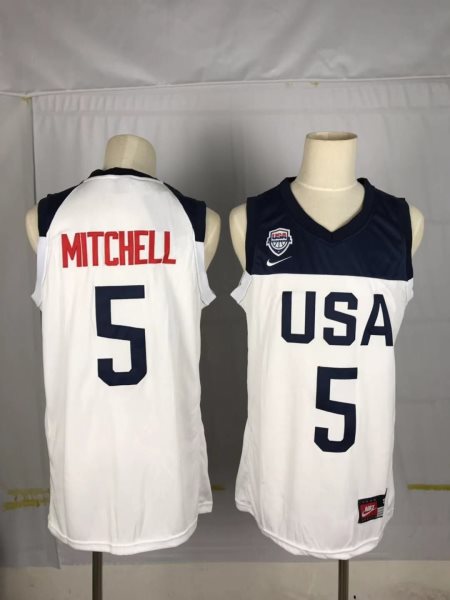 2019 World Cup USA 5 Mitchell jersey