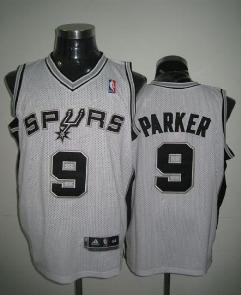 NBA Spurs 9 Tony Parker White Revolution 30 Men Jersey