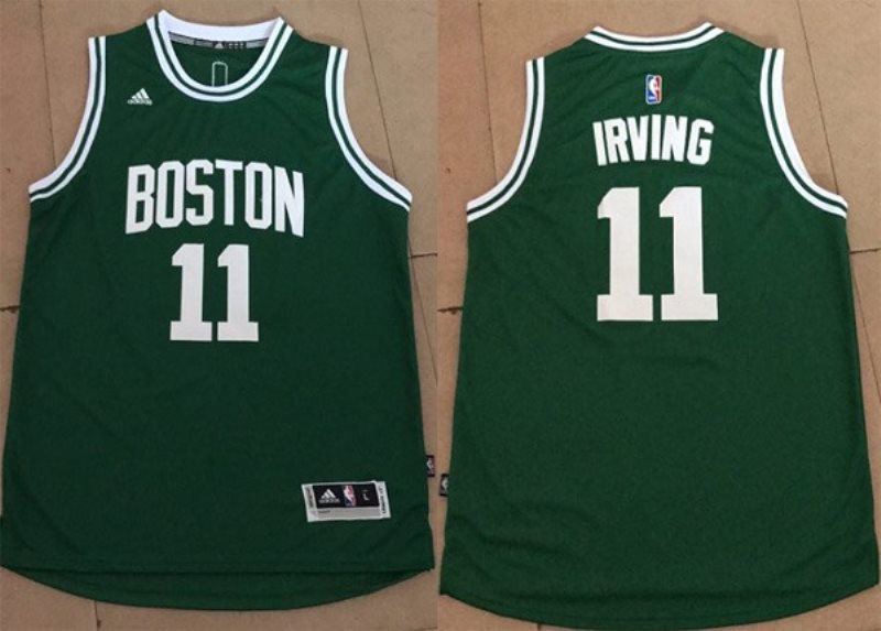 NBA Celtics 11 Kyrie Irving Green Adidas Men Jersey