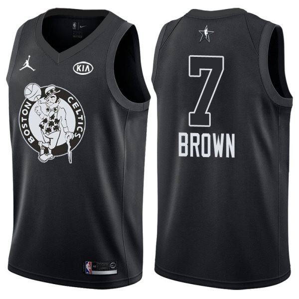 NBA Celtics 7 Jaylen Brown 2018 All-Star Black Swingman Men Jersey
