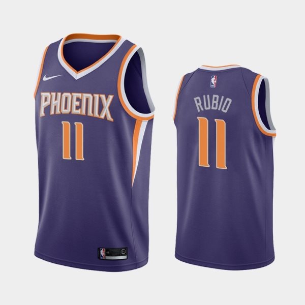 NBA Phoenix Suns 3 Ricky Rubio Purple Nike Men Jersey