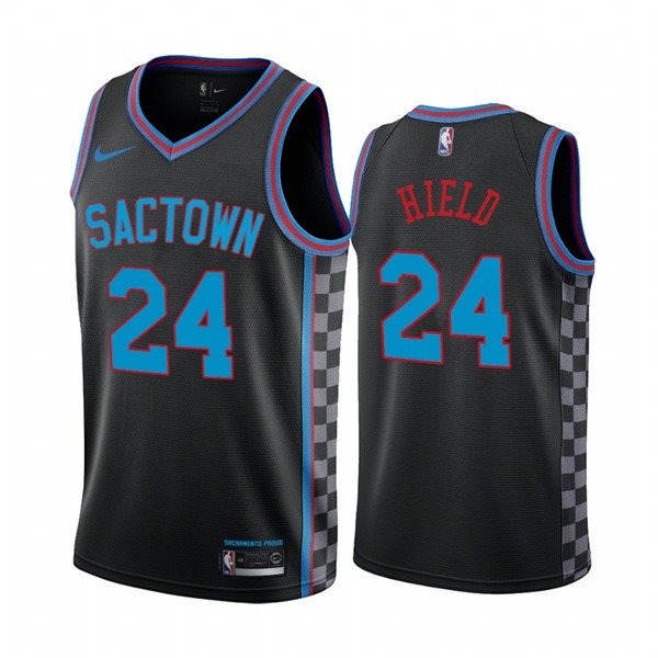 NBA Kings 24 Buddy Hield Black 2020-21 City Edition Nike Men Jersey
