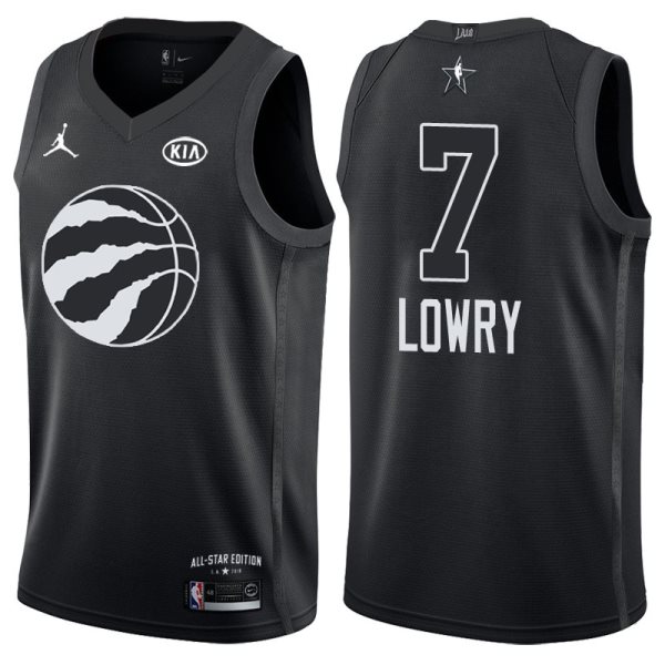 NBA Raptors 7 Kyle Lowry 2018 All-Star Black Swingman Men Jersey