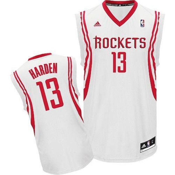 NBA Rockets 13 James Harden White Home Revolution 30 Men Jersey