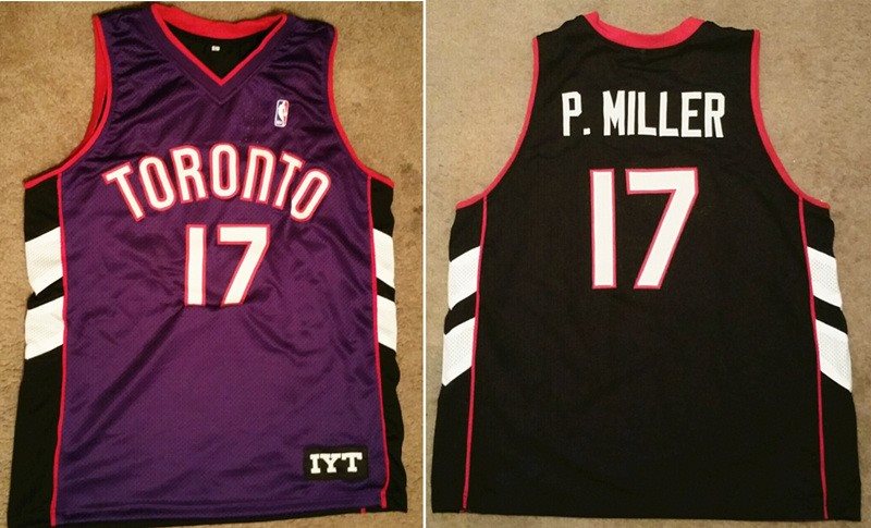 NBA Raptors 17 P. Miller Purple Nike Men Jersey