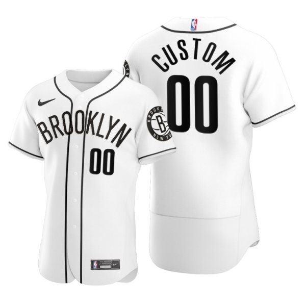 Nike Nets Customized 2020 NBA X MLB Crossover Edition Men Jersey