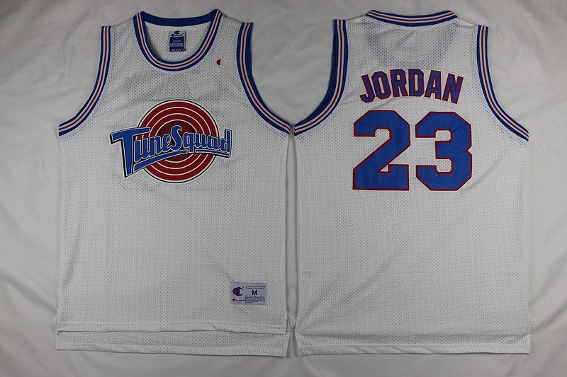 Space Jam Tune Squad 23 Michael Jordan White Stitched Basketball Jersey