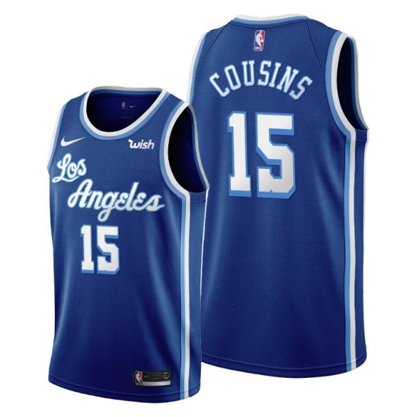 NBA Lakers 15 DeMarcus Cousins Blue Classic Nike Men Jersey
