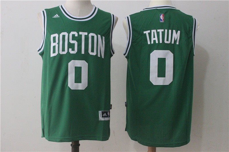 Adidas Boston Celtics Jayson Tatum 0 Green 2017 NBA Draft Men Jersey