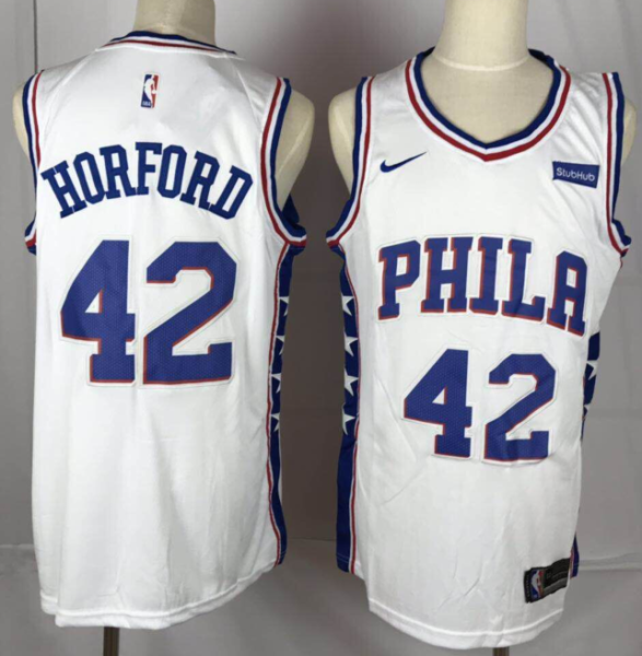 NBA Philadelphia 76ers 42 Al Horford White Nike Men Jersey