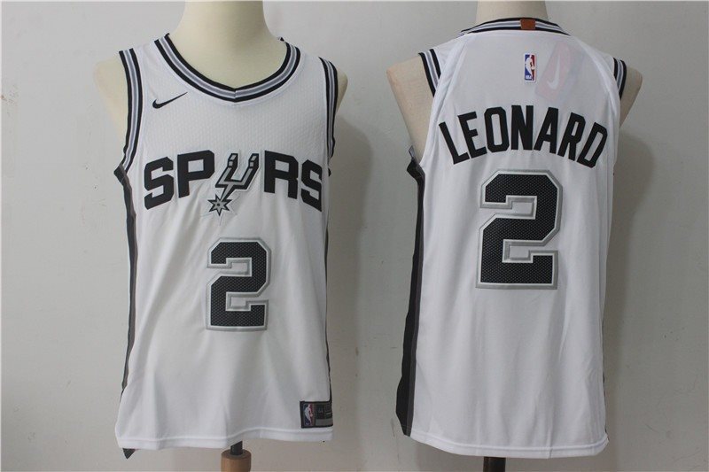 NBA Spurs 2 Kawhi Leonard White Nike Men Jersey