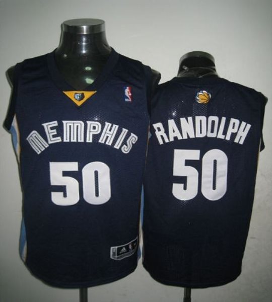 NBA Grizzlies 50 Zach Randolph Dark Blue Revolution 30 Men Jersey