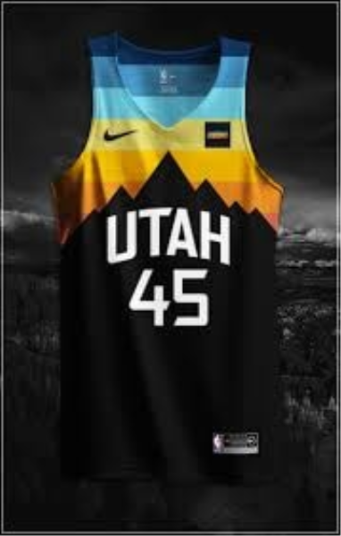 Nike NBA Utah Jazz City Edition Black Men Jersey