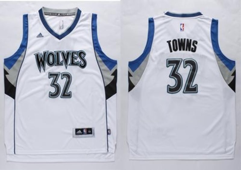 NBA Timberwolves 32 Karl-Anthony Towns White Men Jersey