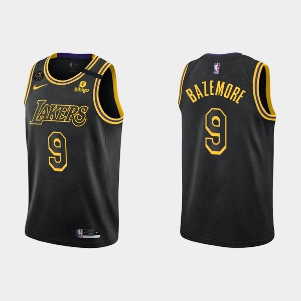 NBA Lakers 9 Rajon Rondo Black Mamba 2021-21 New Season Nike Men Jersey