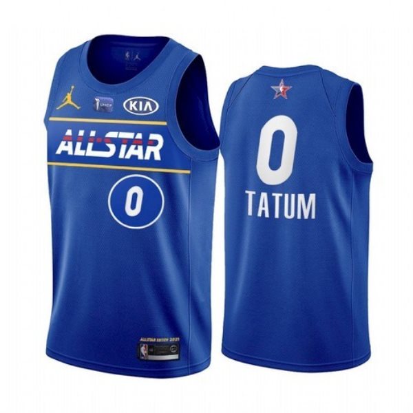 NBA Celtics 0 Jayson Tatum Blue Eastern Conference 2021 All-Star Men Jersey