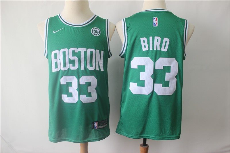 NBA Celtics 33 Larry Bird Green Nike Swingman Men Jersey