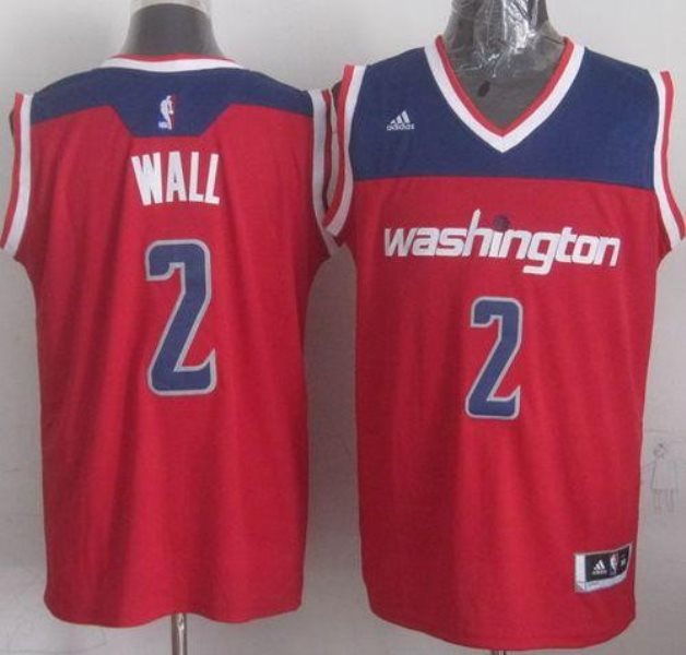 NBA Wizards 2 John Wall Red Revolution 30 Men Jersey