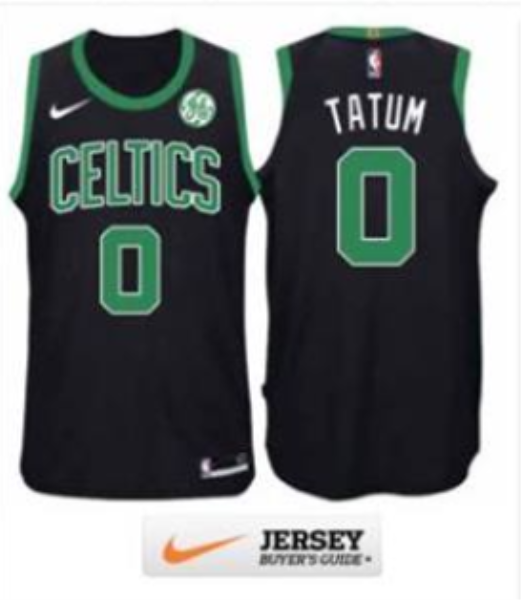 NBA Celtics 0 Jayson Tatum 2017 18 New Season Black Nike Men Jersey