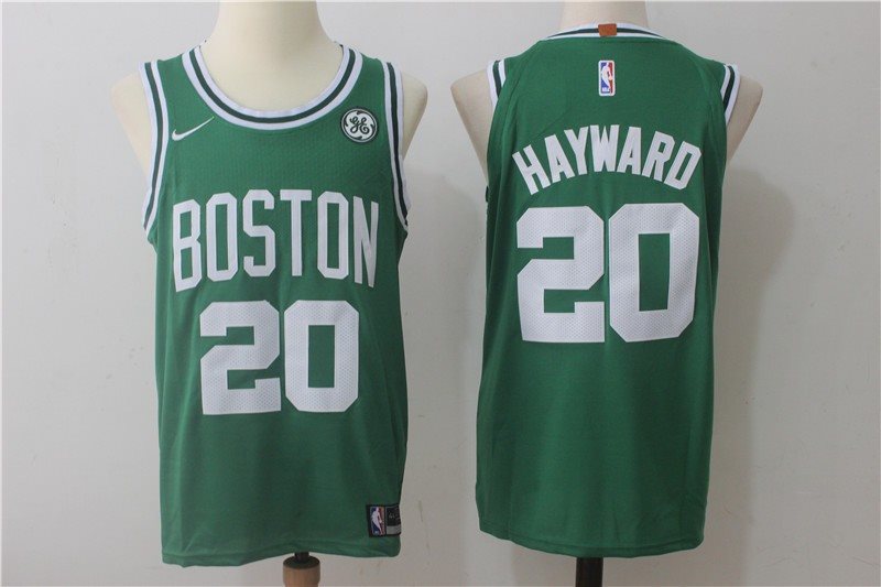 NBA Celtics 20 Gordon Hayward 2017-18 New Season Green Nike Men Jersey