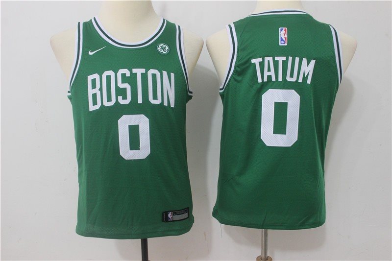 NBA Celtics 0 Jayson Tatum Green Nike Swingman Youth Jersey