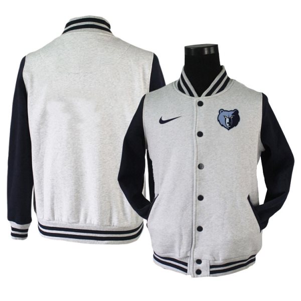 NBA Memphis Grizzlies Blank Grey Navy Nike Wool Jacket