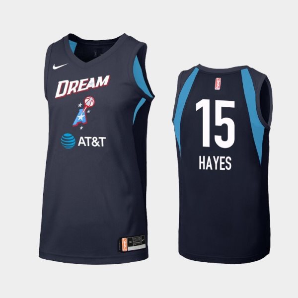 WNBA Atlanta Dream Tiffany Hayes Navy Secondary Statement Jersey