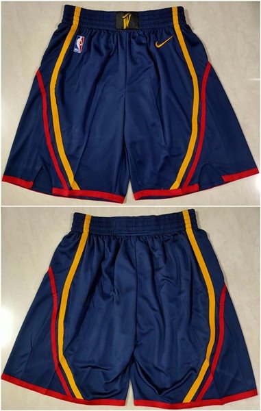 NBA Warriors Navy Shorts (Run Smaller)