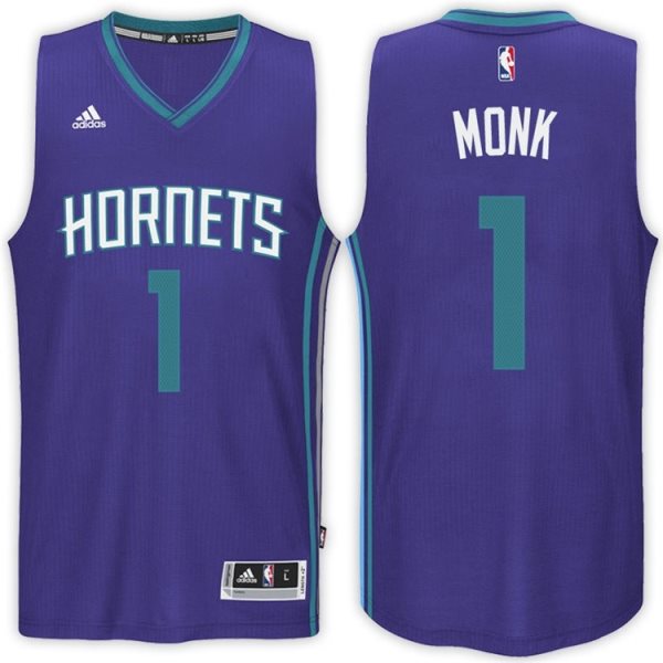 Adidas Hornets 1 Malik Monk Purple 2017 NBA Draft Men Jersey