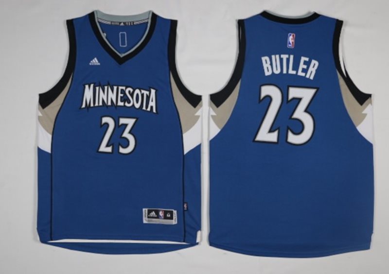 NBA Timberwolves 23 Jimmy Butler Blue Men Jersey