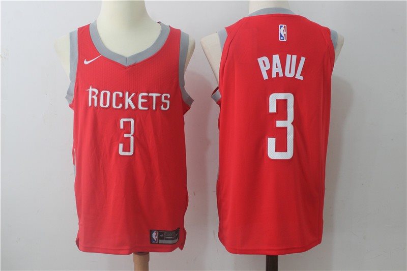 NBA Rockets 3 Chris Paul Red Nike Men Jersey