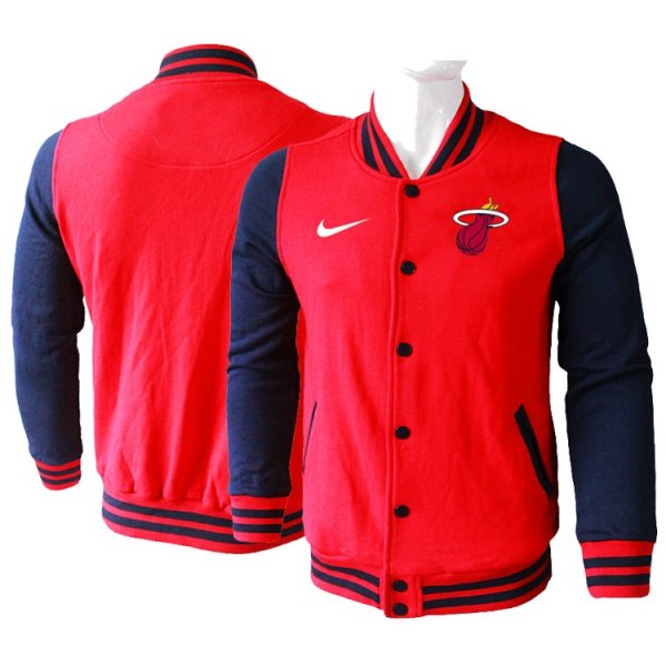 NBA Miami Heat Blank Red Navy Nike Wool Jacket