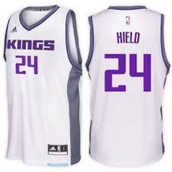 NBA Sacramento Kings 24 Buddy Hield White Swingman Men Jersey