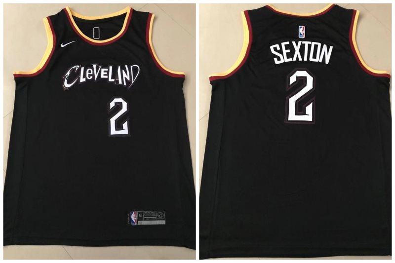 NBA Cavaliers 2 Collin Sexton Black Men Jersey