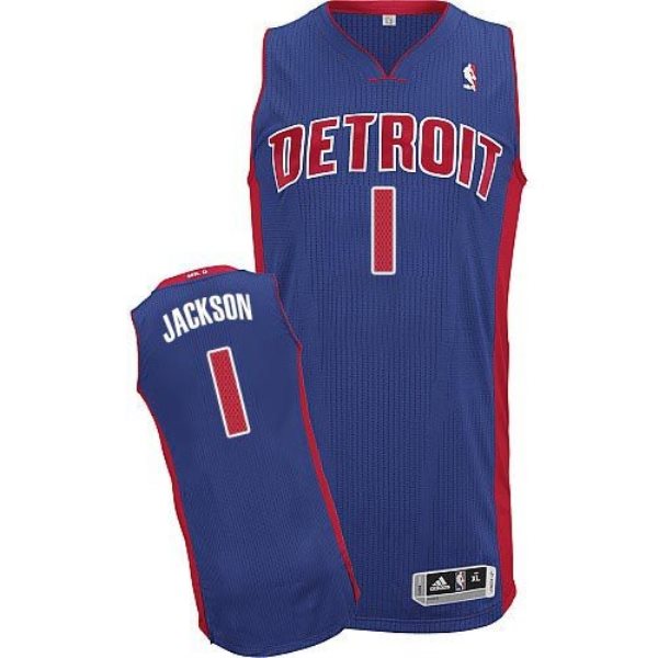 NBA Pistons 1 Reggie Jackson Blue Men Jersey