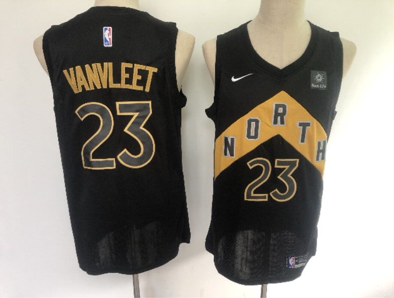 NBA Raptors 23 Fred VanVleet Black City Edition Nike Men Jersey